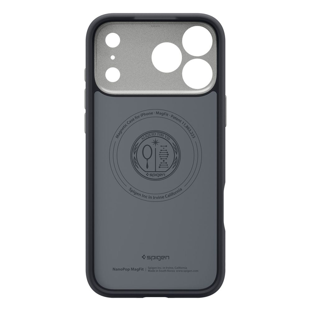 Spigen iPhone 18 Pro / iPhone 17 Pro - Θήκη Σιλικόνης με MagSafe - Nano Pop Mag - Black Sesame