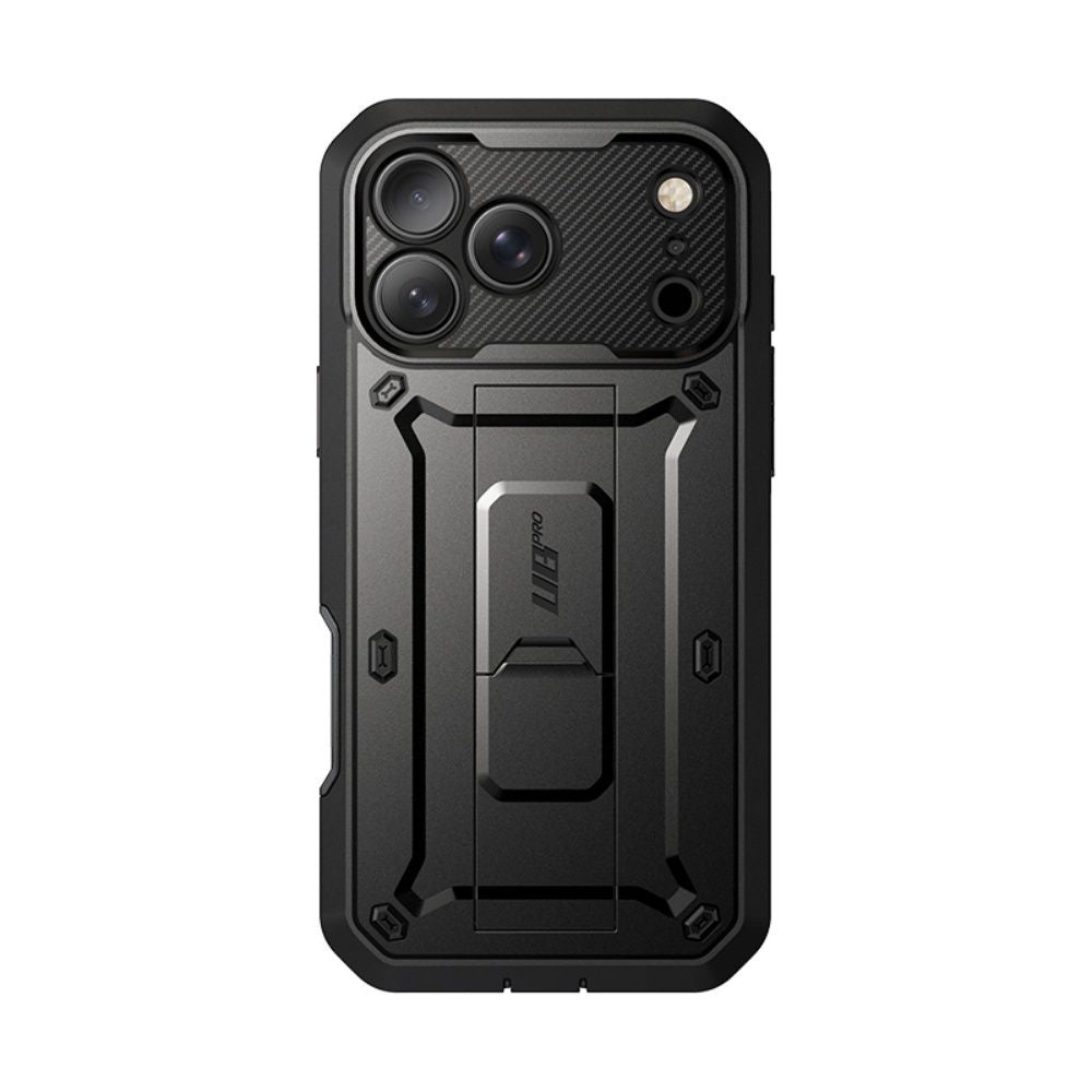Supcase iPhone 18 Pro / iPhone 17 Pro - Σκληρή Θήκη με Προστασία Οθόνης και Stand - Unicorn Beetle Pro - Black