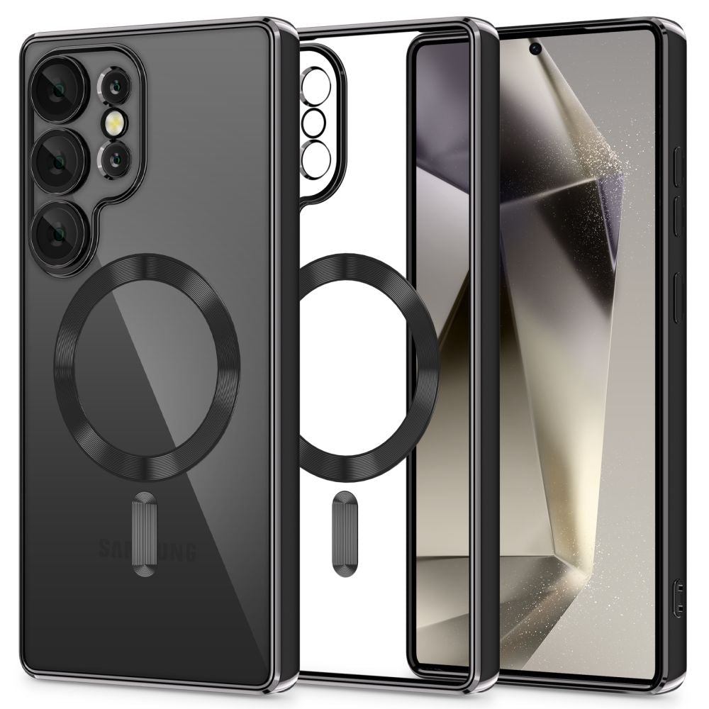 Tech - Protect Samsung Galaxy S25 Ultra MagFlex Θήκη Σιλικόνης TPU με MagSafe - Shiny Black