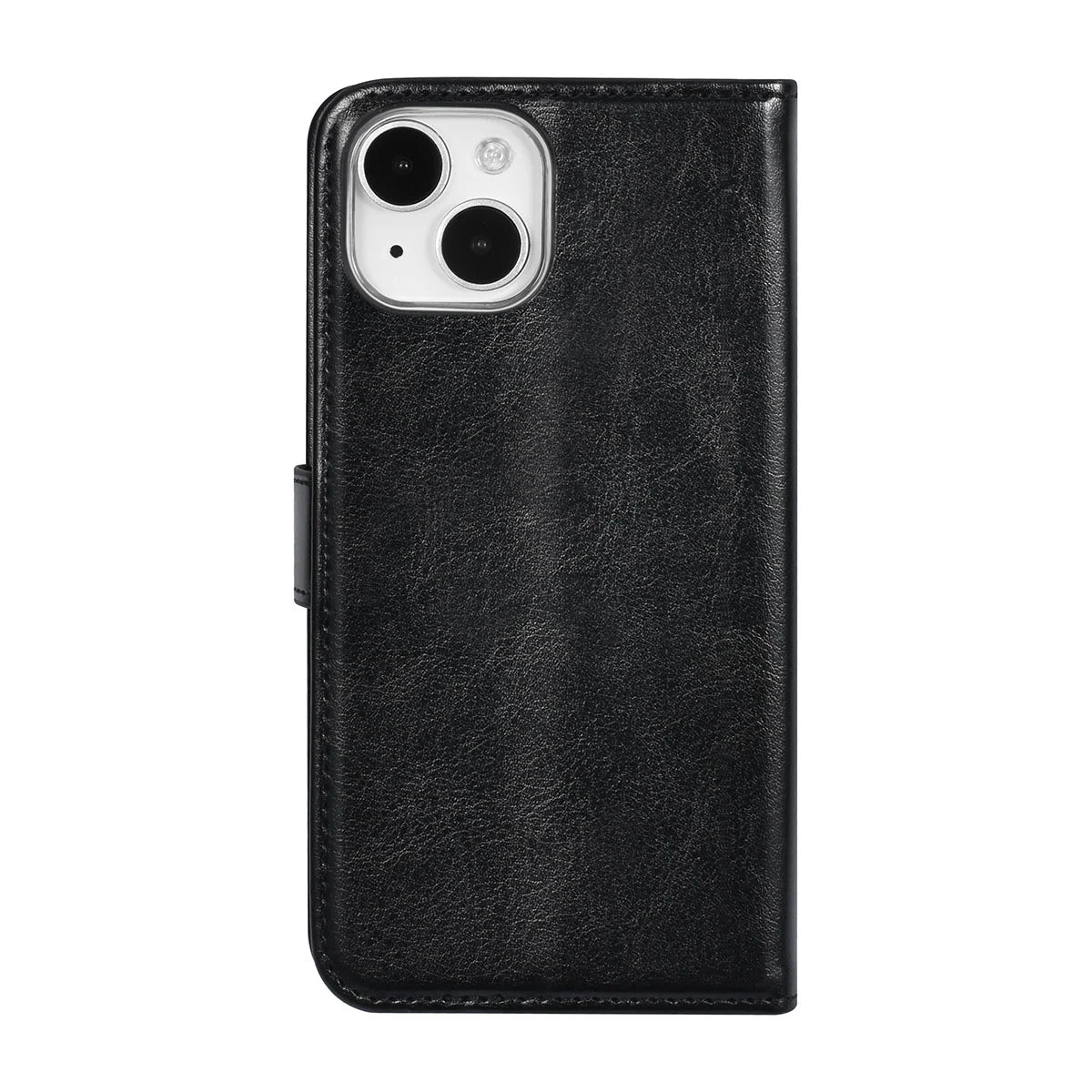 Tuniq iPhone 15 - Θήκη Πορτοφόλι Stand από Δερματίνη - Μαύρη