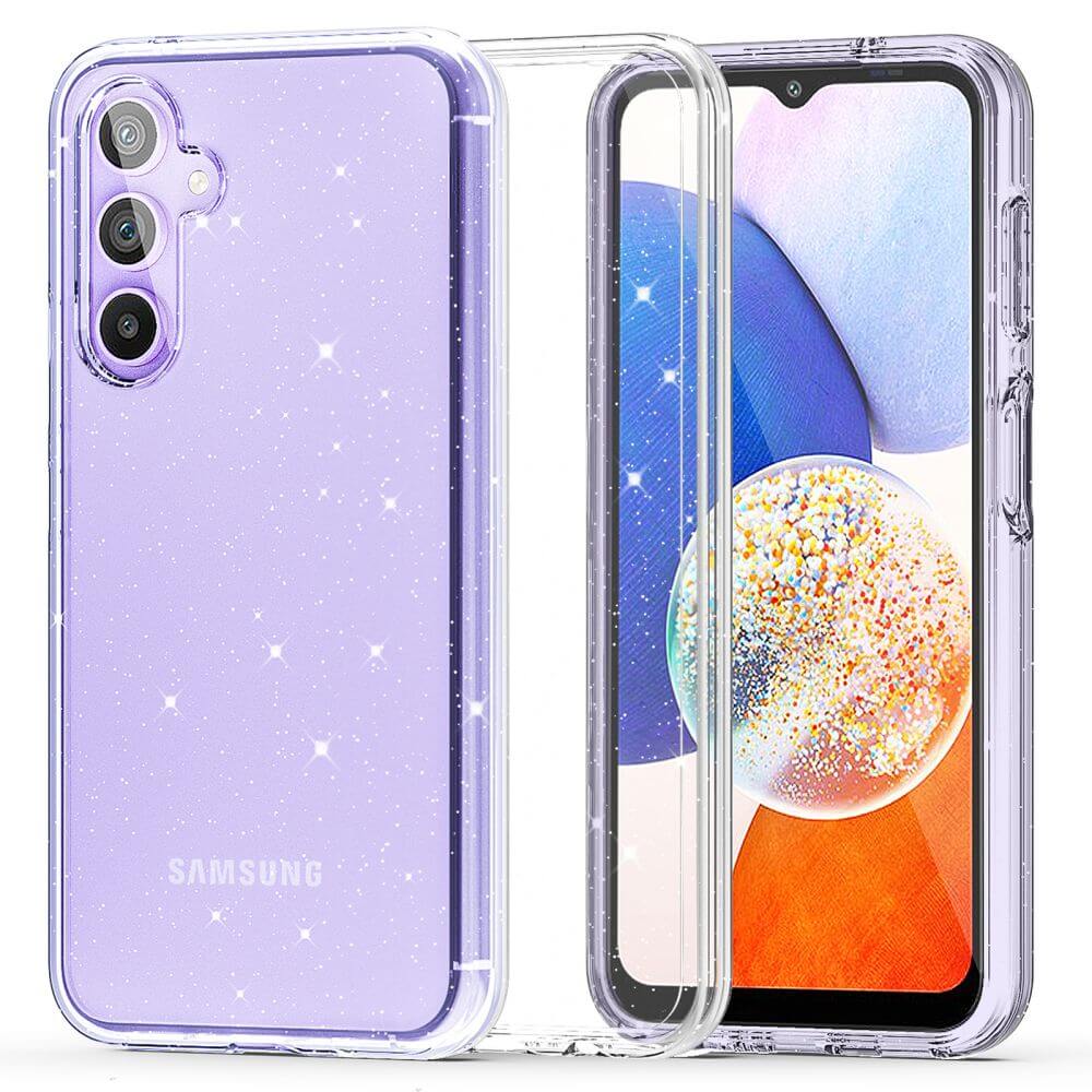 Tech - Protect Samsung Galaxy A14 5G Flexair Hybrid Σκληρή Θήκη με Πλαίσιο Σιλικόνης - Glitter