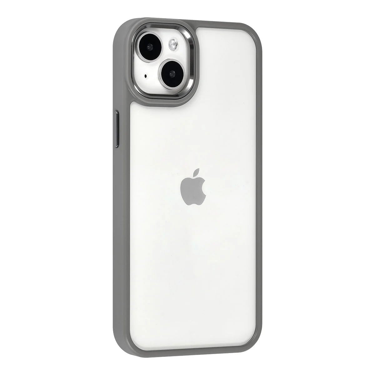 Tuniq iPhone 15 Plus / 14 Plus - Σκληρή Θήκη με Πλαίσιο Σιλικόνης - Γκρι / Διάφανο