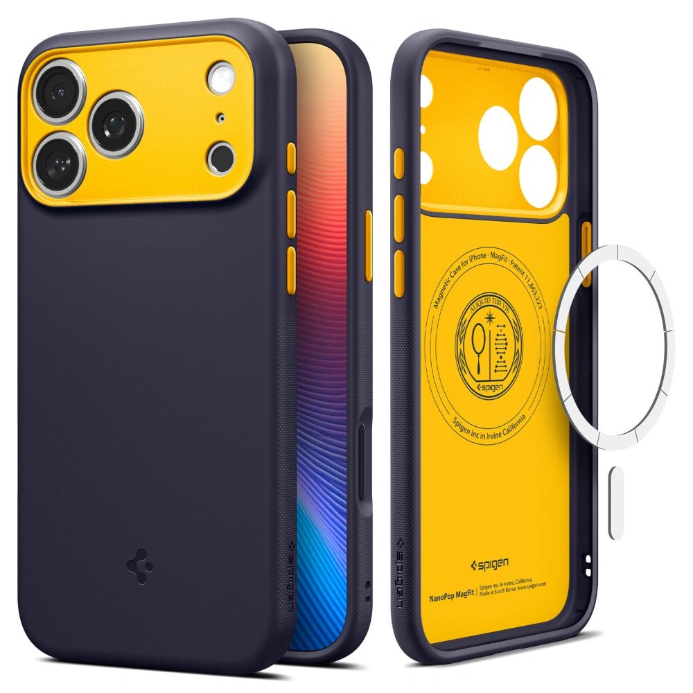 Spigen iPhone 17 Pro - Nano Pop Mag - Θήκη Σιλικόνης με MagSafe - Blueberry Navy