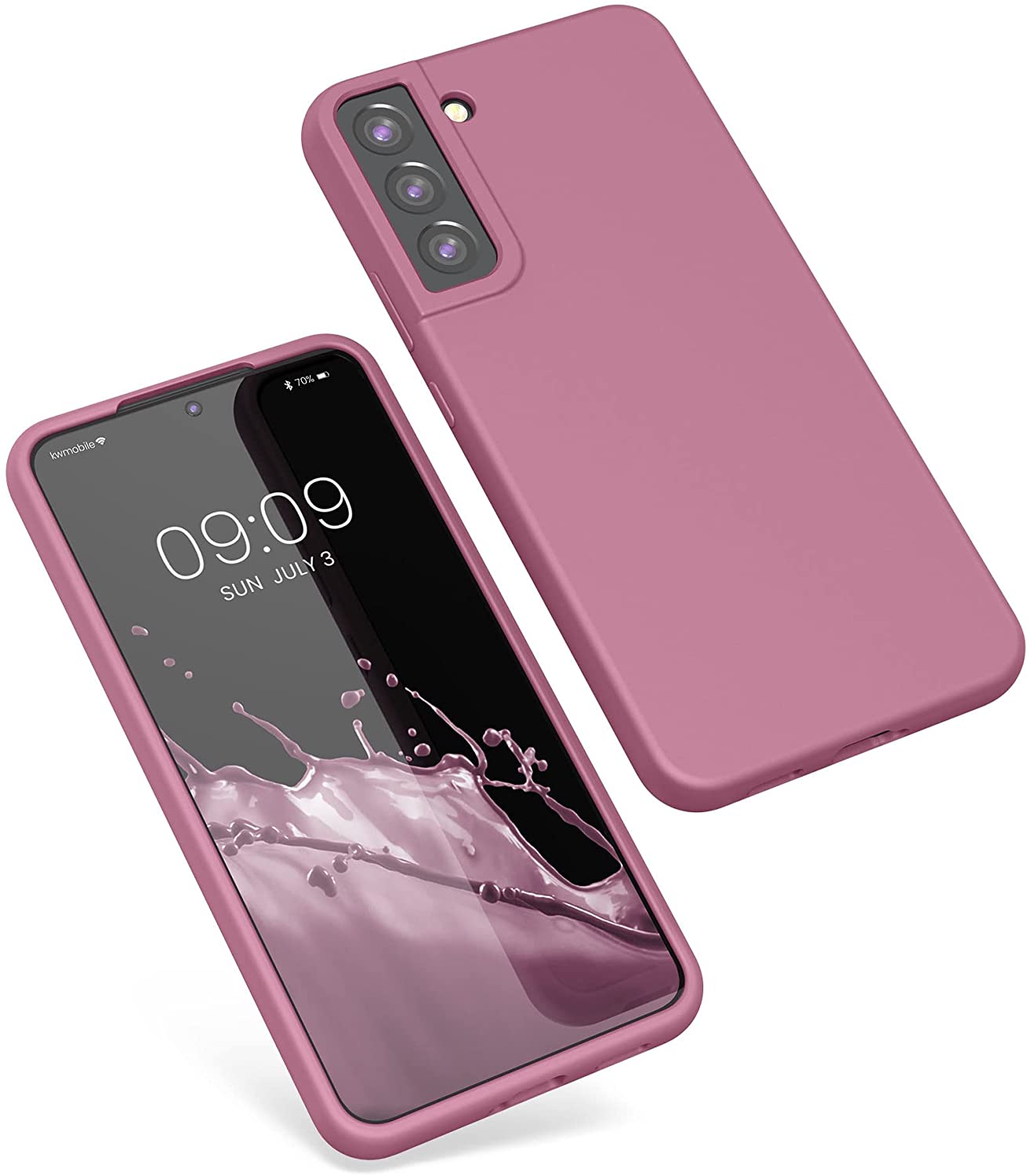 KW Samsung Galaxy S22 Plus Θήκη Σιλικόνης Rubberized TPU - Deep Rusty Rose - 56761.167