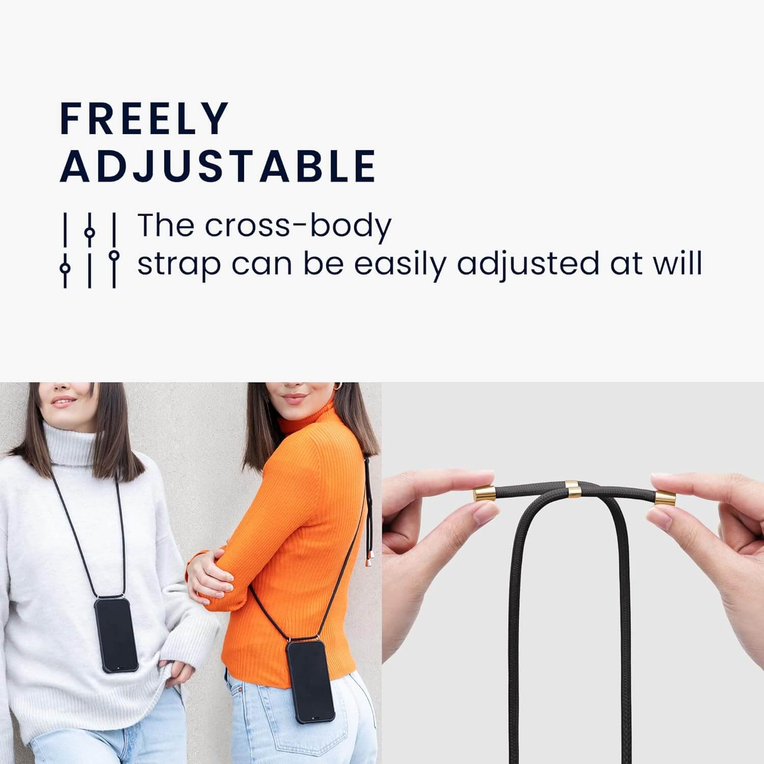 KW Xiaomi Redmi Note 13 Pro+ 5G Θήκη Σιλικόνης TPU με Λουράκι - Design Cherry Blossoms - Pink / Dark Brown / Διάφανη