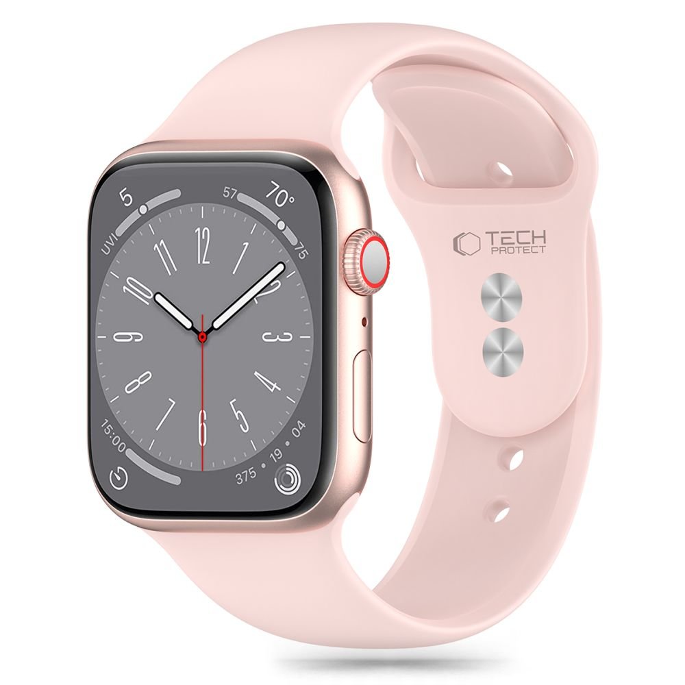 Tech - Protect Λουράκι Apple Watch 4/5/6/7/8/9/10/11 - SE (1/2/3) - ULTRA (1/2/3) - 44/45/46/49mm Silicone Σιλικόνης - Light Pink