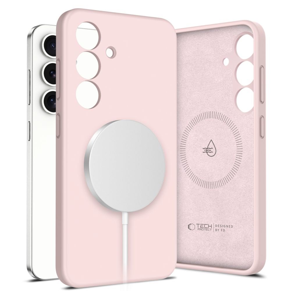 Tech - Protect Samsung Galaxy S25 Liquid Silicone - MagSafe Θήκη Σιλικόνης TPU - Pink Pearl