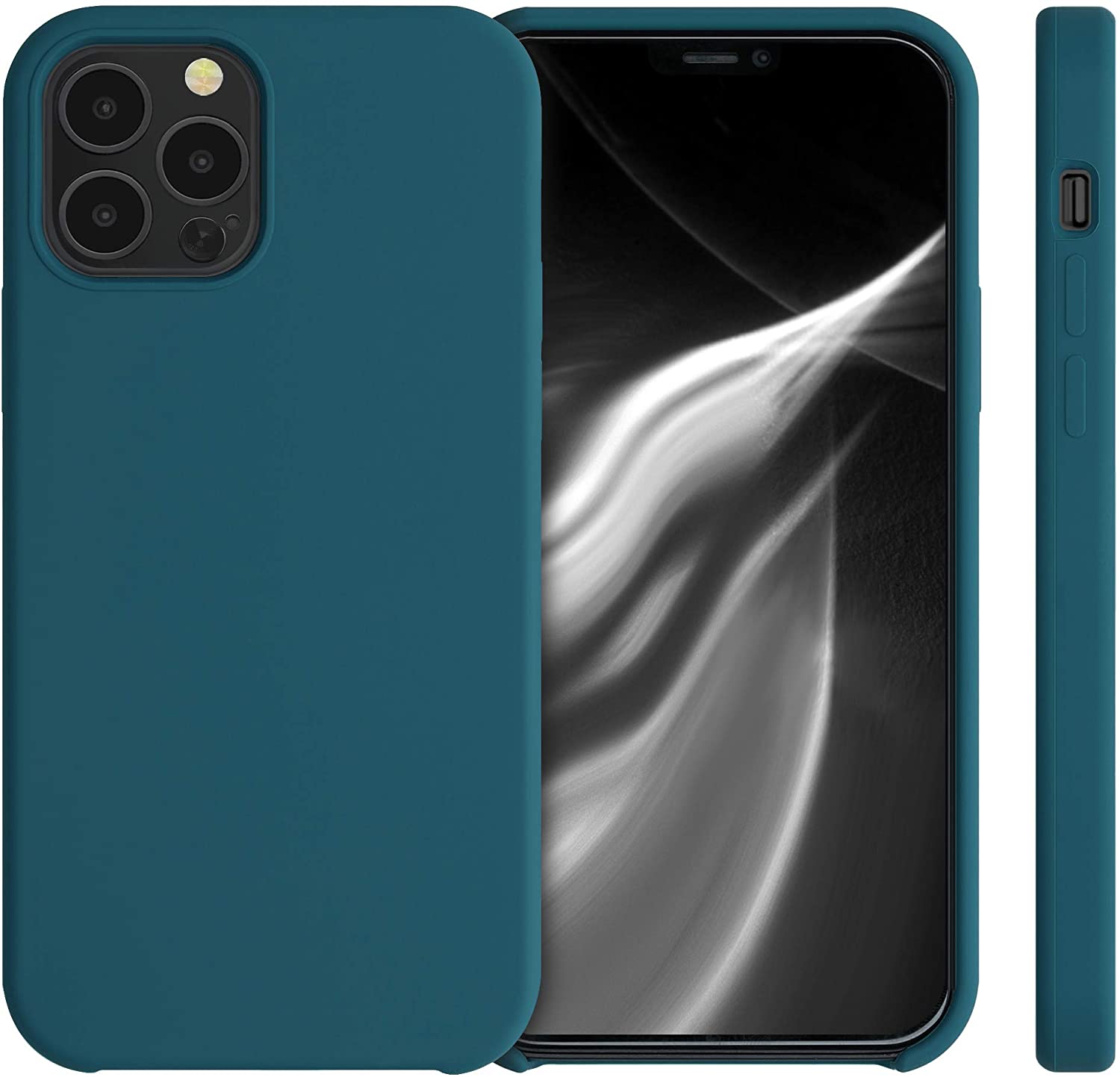 KW iPhone 12 / iPhone 12 Pro Θήκη Σιλικόνης Rubber TPU - Teal Matte - 52641.57