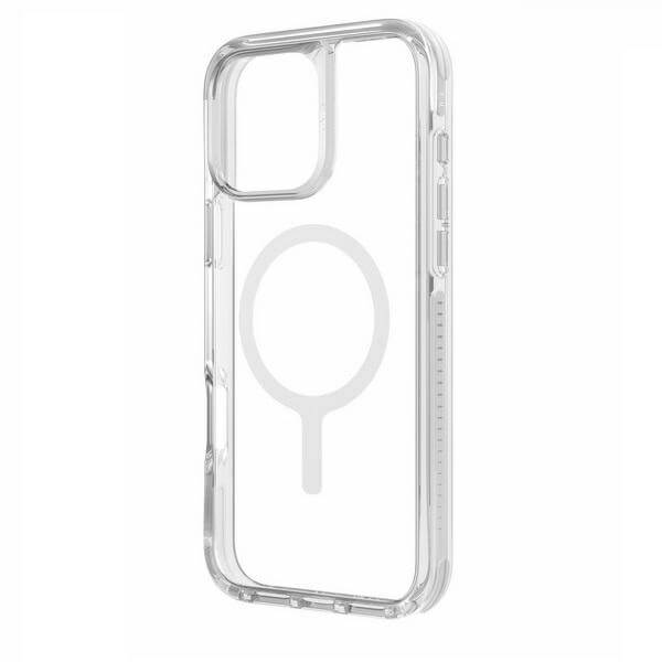 Uniq iPhone 16 Pro Max Combat Luminous Magclick Σκληρή Θήκη με Πλαίσιο Σιλικόνης και MagSafe - Διάφανη / White