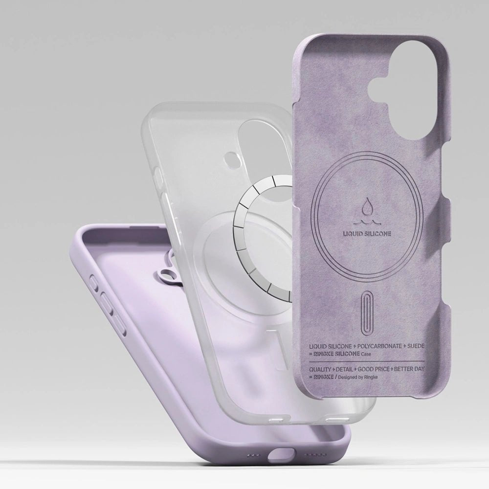 Ringke iPhone 17 - Silicone Magnetic MagSafe - Θήκη Σιλικόνης με MagSafe - Light Purple