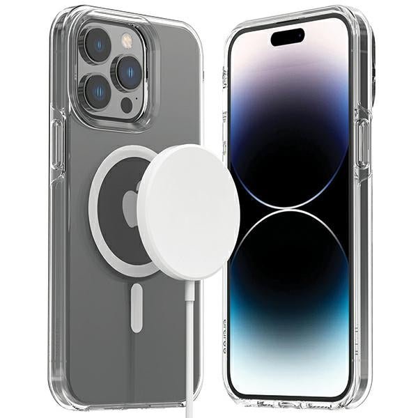 Araree iPhone 14 Pro Duple M Σκληρή Θήκη με Πλαίσιο Σιλικόνης και MagSafe - Διάφανη