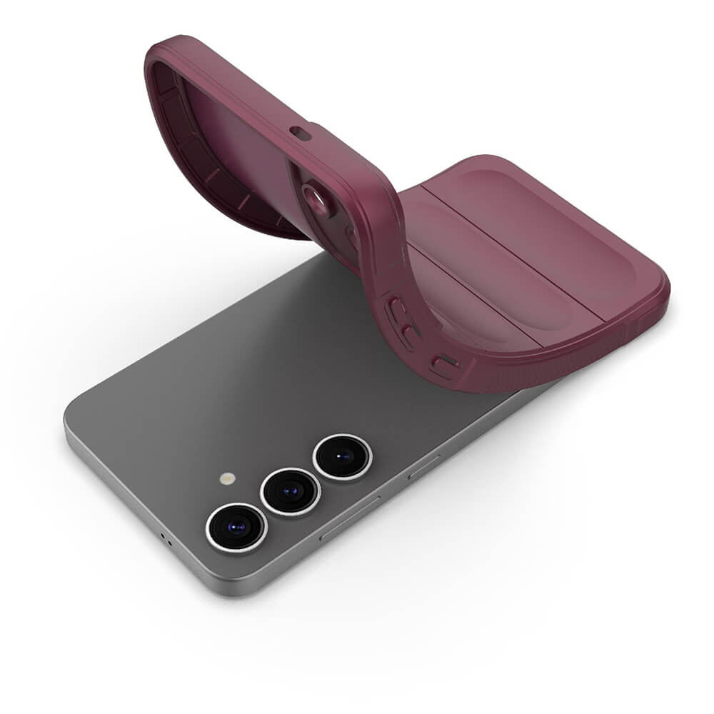 Techsuit Samsung Galaxy S25 Magic Shield Θήκη Σιλικόνης TPU - Bordeaux