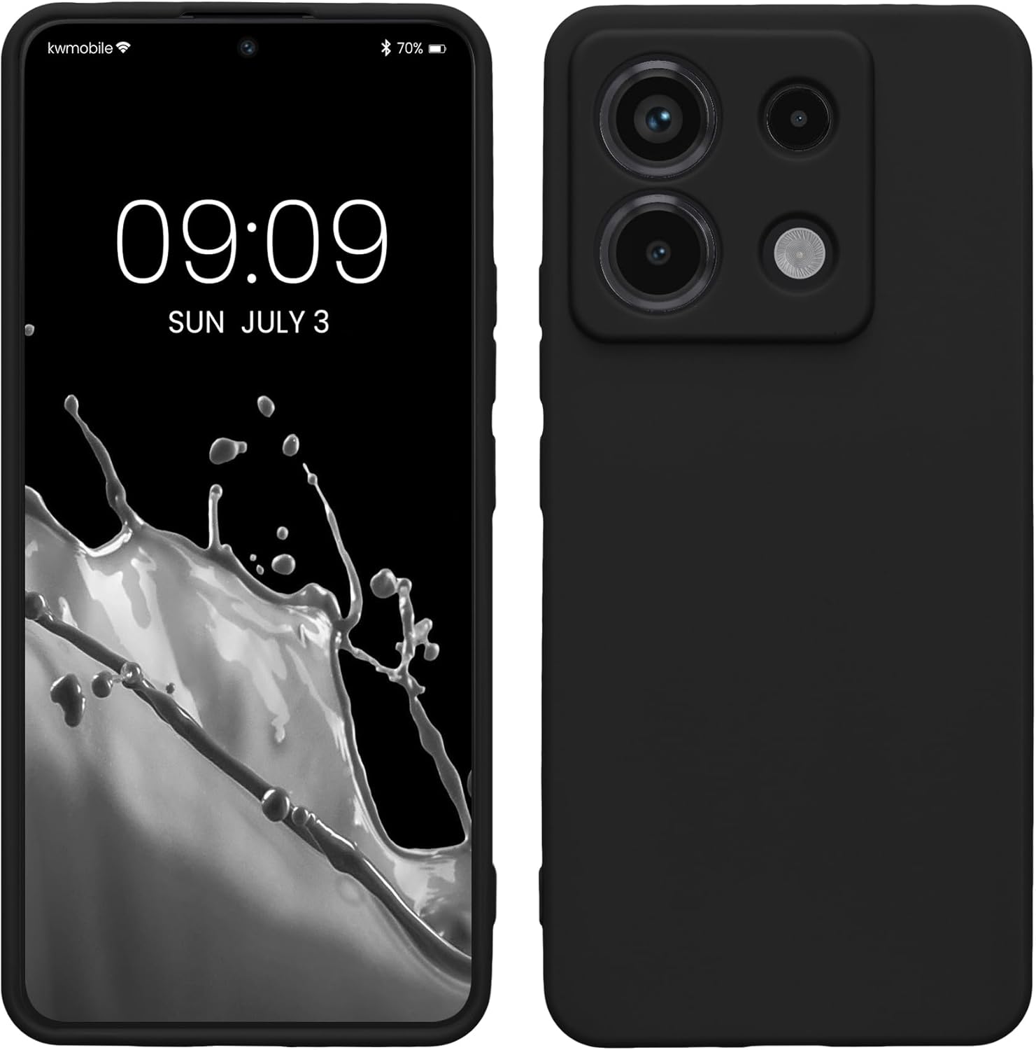 KW Xiaomi Redmi Note 13 Pro 5G / Poco X6 5G Θήκη Σιλικόνης TPU - Matte Black