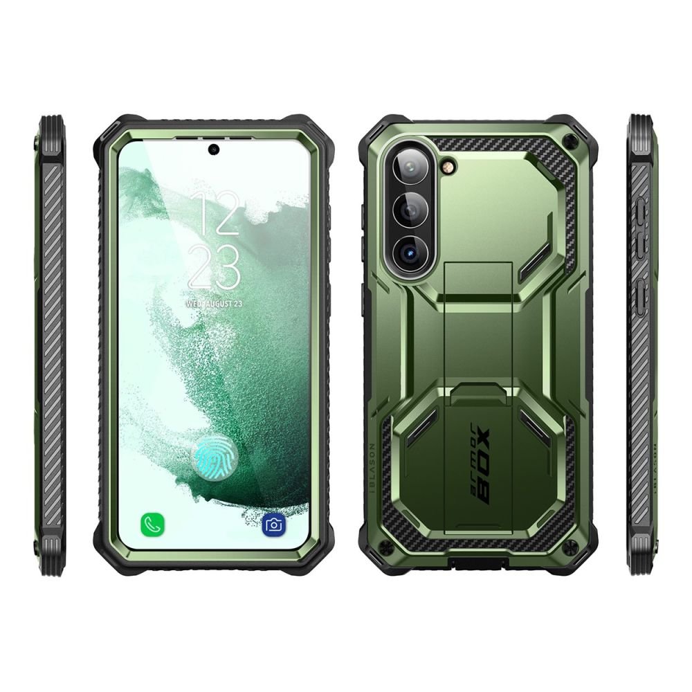 Supcase Samsung Galaxy S23 Armorbox 2 Σκληρή Θήκη με Προστασία Οθόνης και Stand - Green