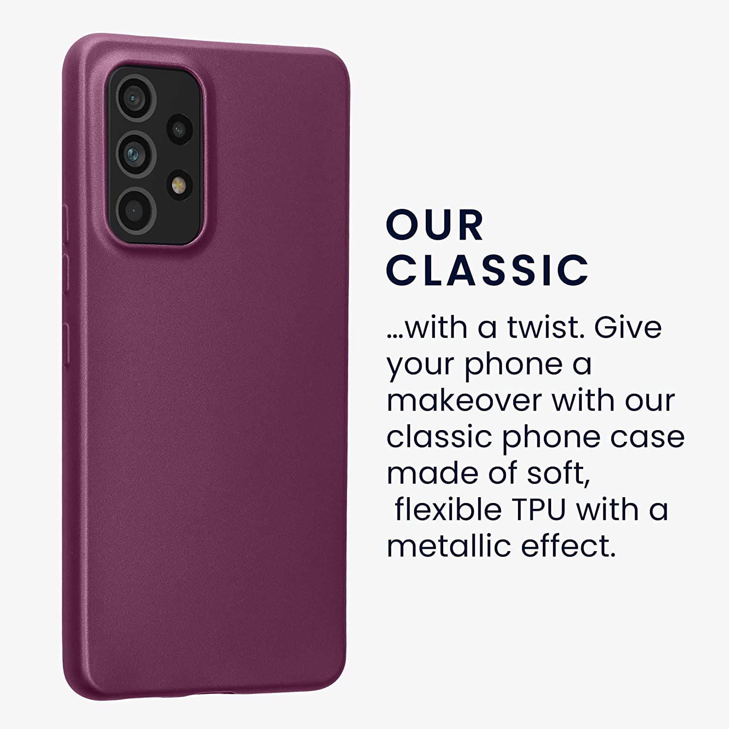 KW Samsung Galaxy A53 5G Θήκη Σιλικόνης TPU - Metallic Lavender - 57958.230
