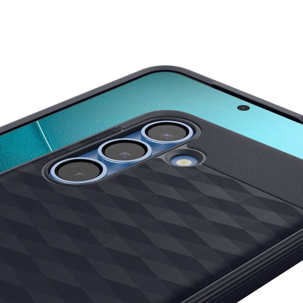 Spigen Samsung Galaxy S25 Plus - Parallax Mag Θήκη Σιλικόνης με Σκληρό Πλαίσιο και MagSafe - Navy Violet