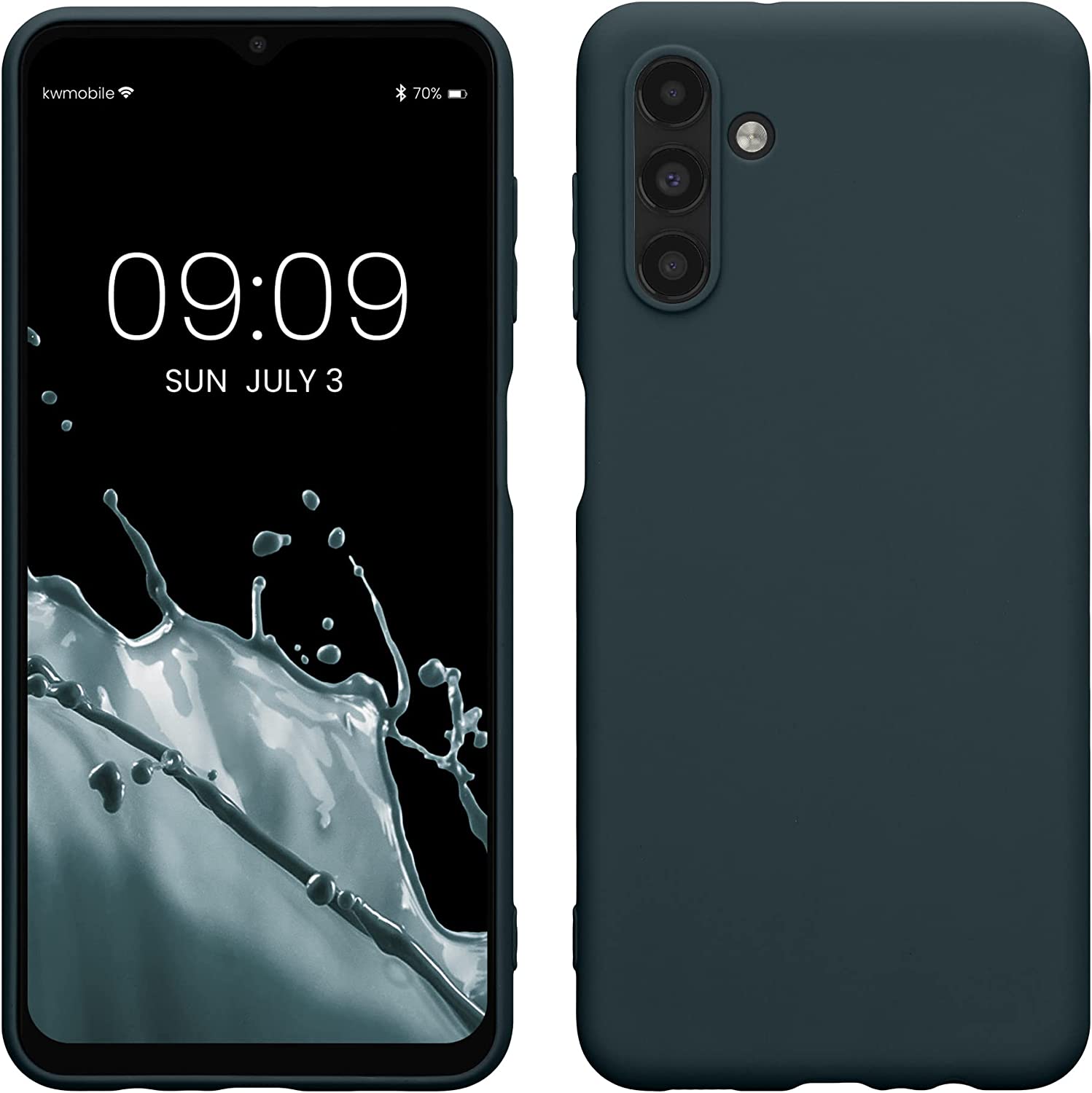 KW Samsung Galaxy A13 5G Θήκη Σιλικόνης TPU - Dark Slate - 58919.202