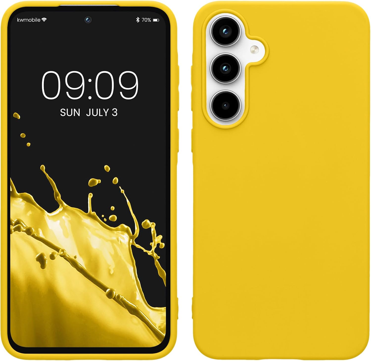 KW Samsung Galaxy A55 5G Λεπτή Θήκη Σιλικόνης TPU - Bright Yellow