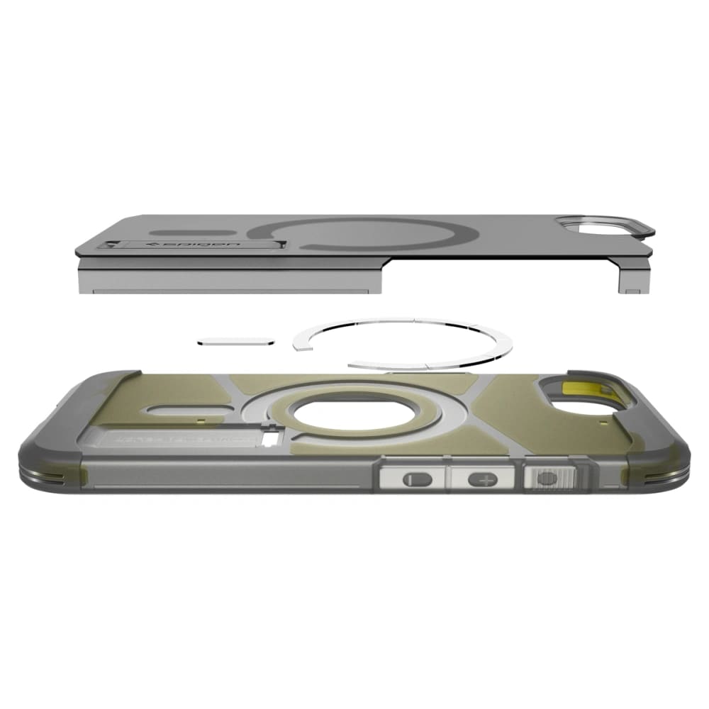 Spigen iPhone 16e Tough Armor AI Mag Σκληρή Θήκη με MagSafe - Frost Black
