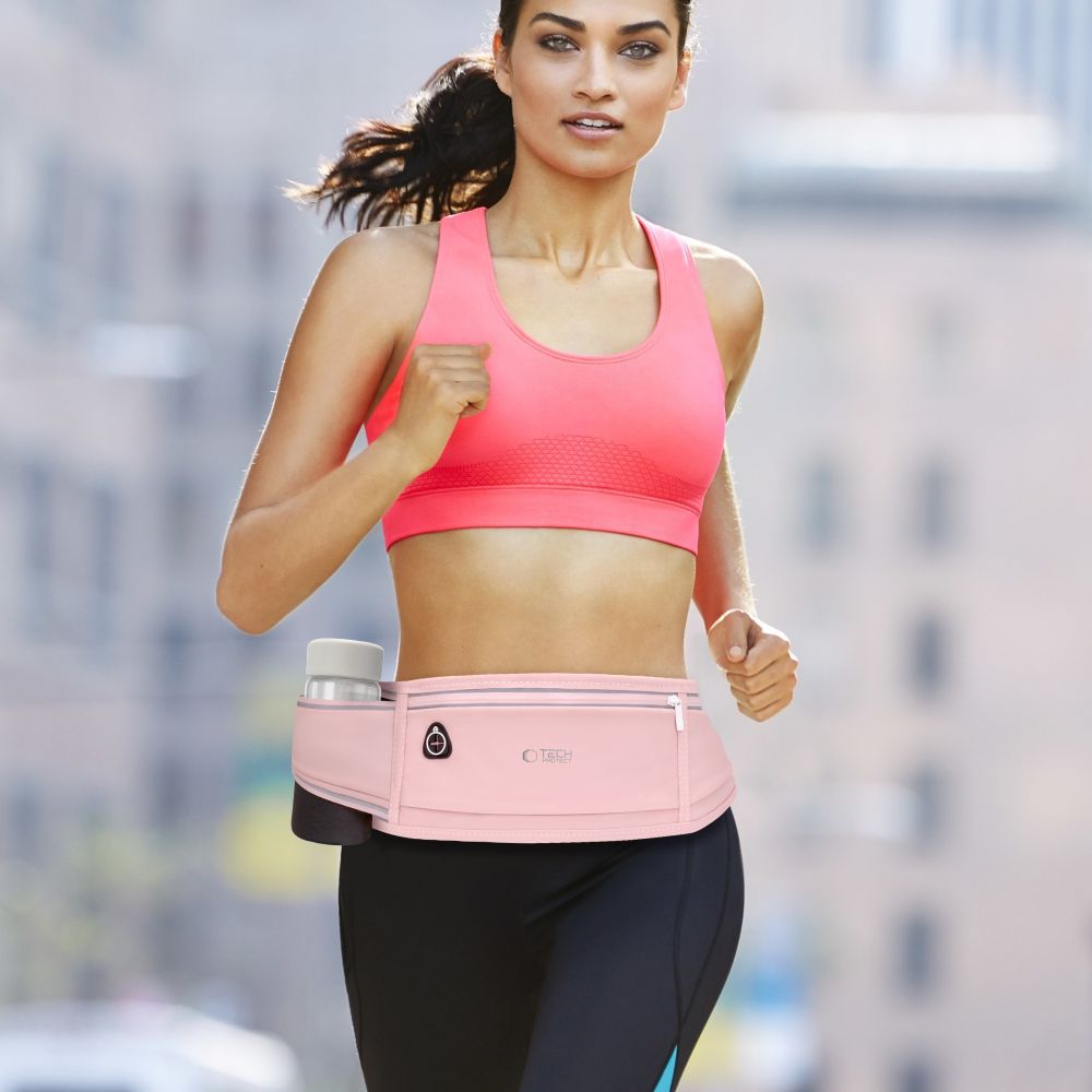 Tech - Protect M3 Universal Sport Waist Bag Τσάντα Μέσης - Dusty Rose
