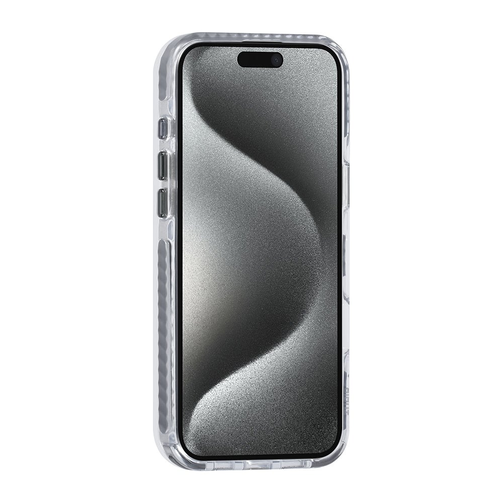 Tuniq iPhone 16 Pro Max - MagSafe Σκληρή Θήκη με Πλαίσιο Σιλικόνης και Λουράκι - Διάφανη / Grey