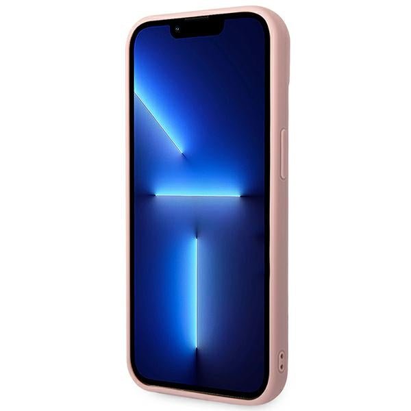 Karl Lagerfeld iPhone 14 Plus - 3D Monogram Σκληρή Θήκη με Πλαίσιο Σιλικόνης - Pink - KLHCP14MRUPKLPP
