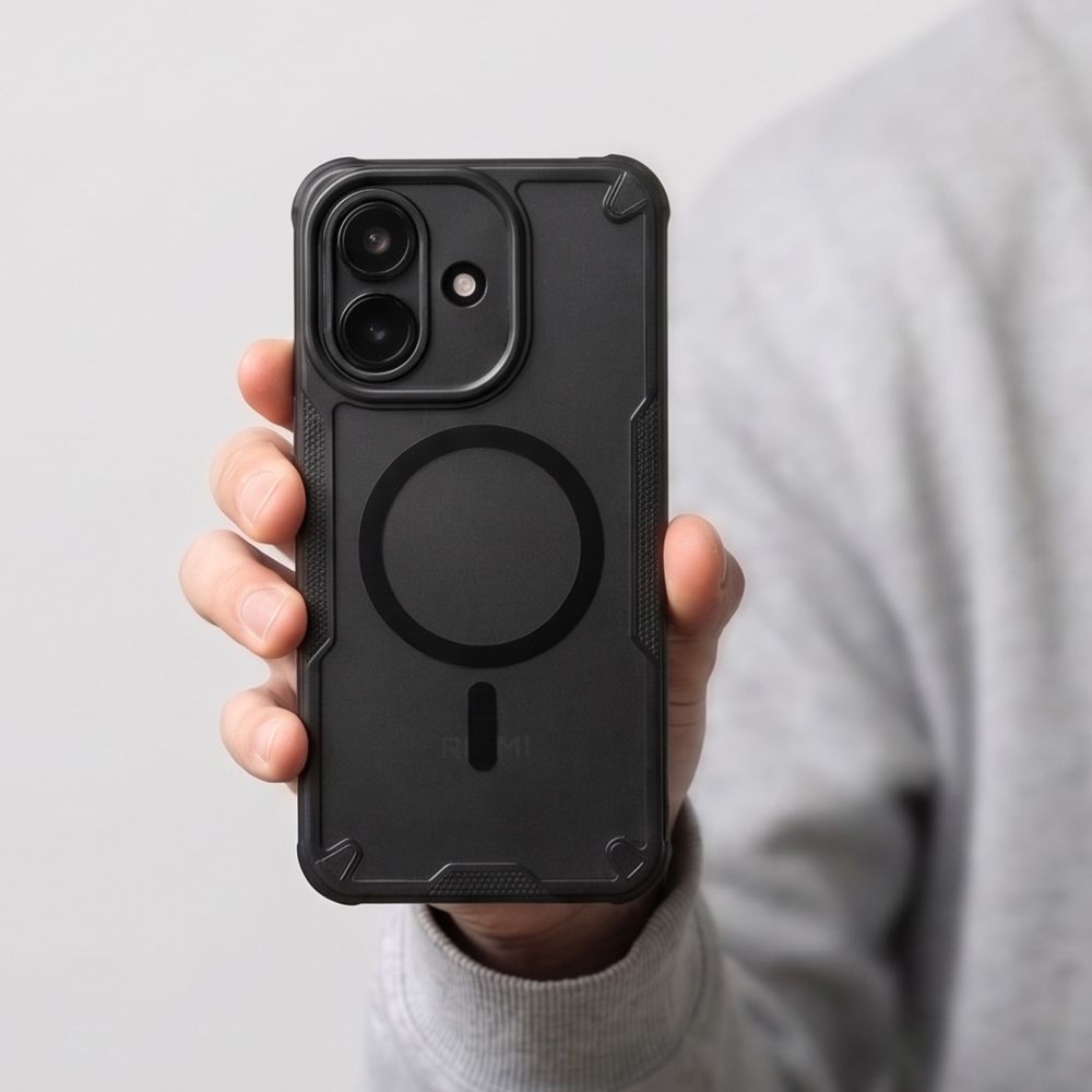 Tech-Protect Xiaomi Redmi Note 17 Pro 5G - Σκληρή Θήκη με Πλαίσιο Σιλικόνης και MagSafe - Rugged Shield MagSafe - Matte Black
