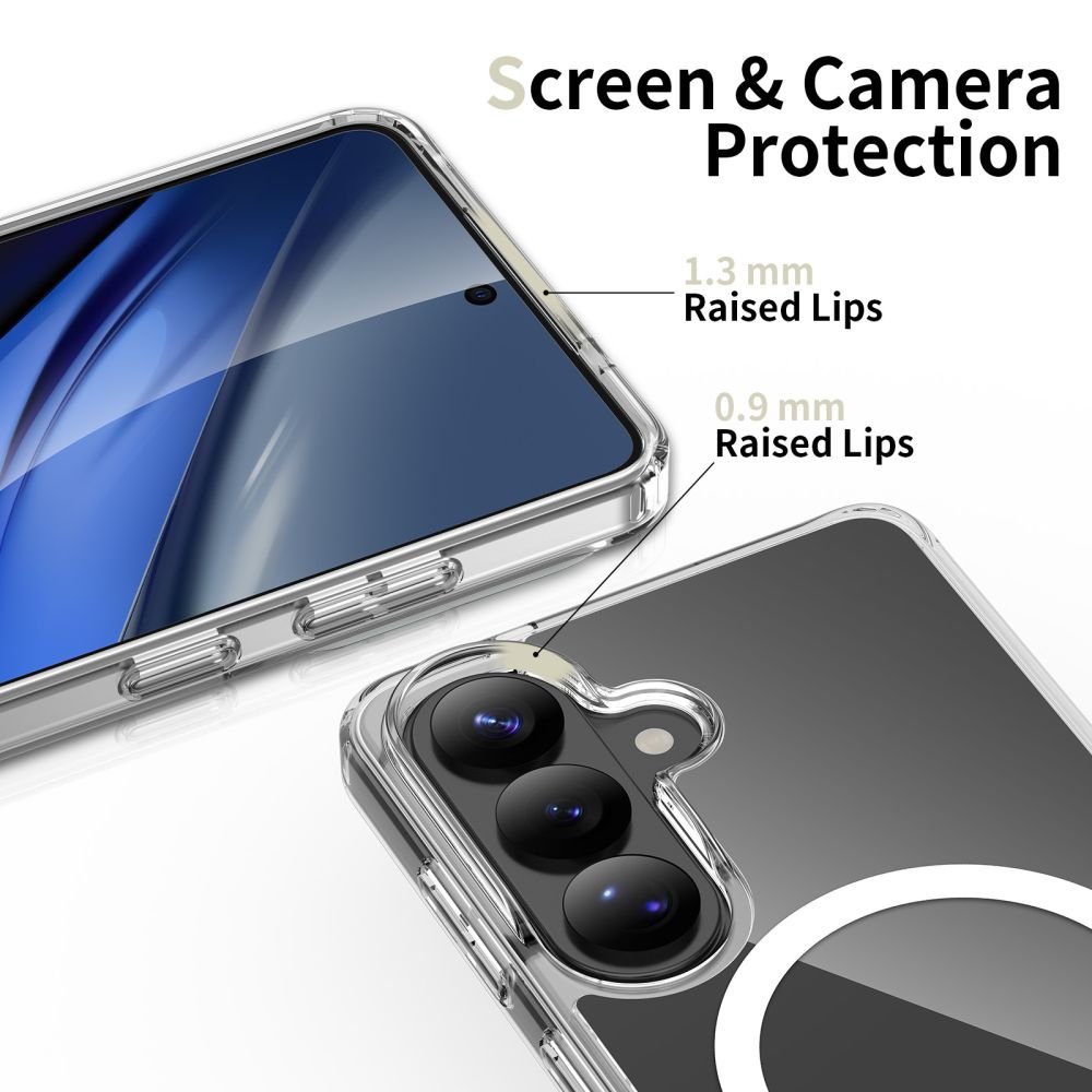 Tech - Protect Samsung Galaxy S26 - Σκληρή Θήκη με Πλαίσιο Σιλικόνης - Flexair Hybrid MagSafe - Clear