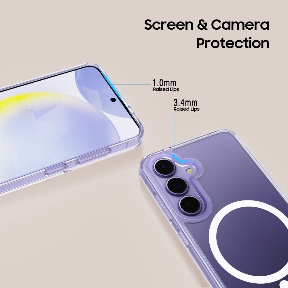 Tech - Protect Samsung Galaxy A57 5G - Σκληρή Θήκη με Πλαίσιο Σιλικόνης - Flexair Hybrid MagSafe - Clear