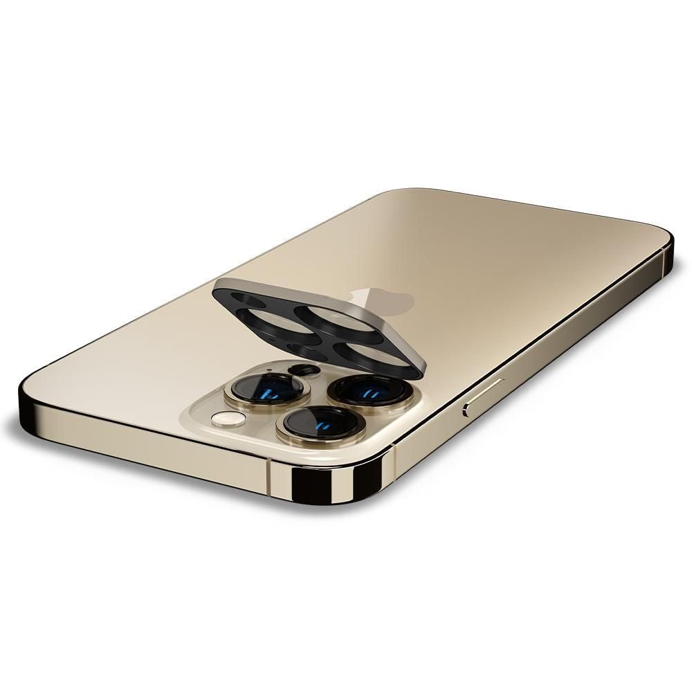 Spigen iPhone 13 Pro / 13 Pro Max Aparatu Optik.TR Αντιχαρακτικό Γυαλί για την Κάμερα - 2 Τεμάχια - Gold