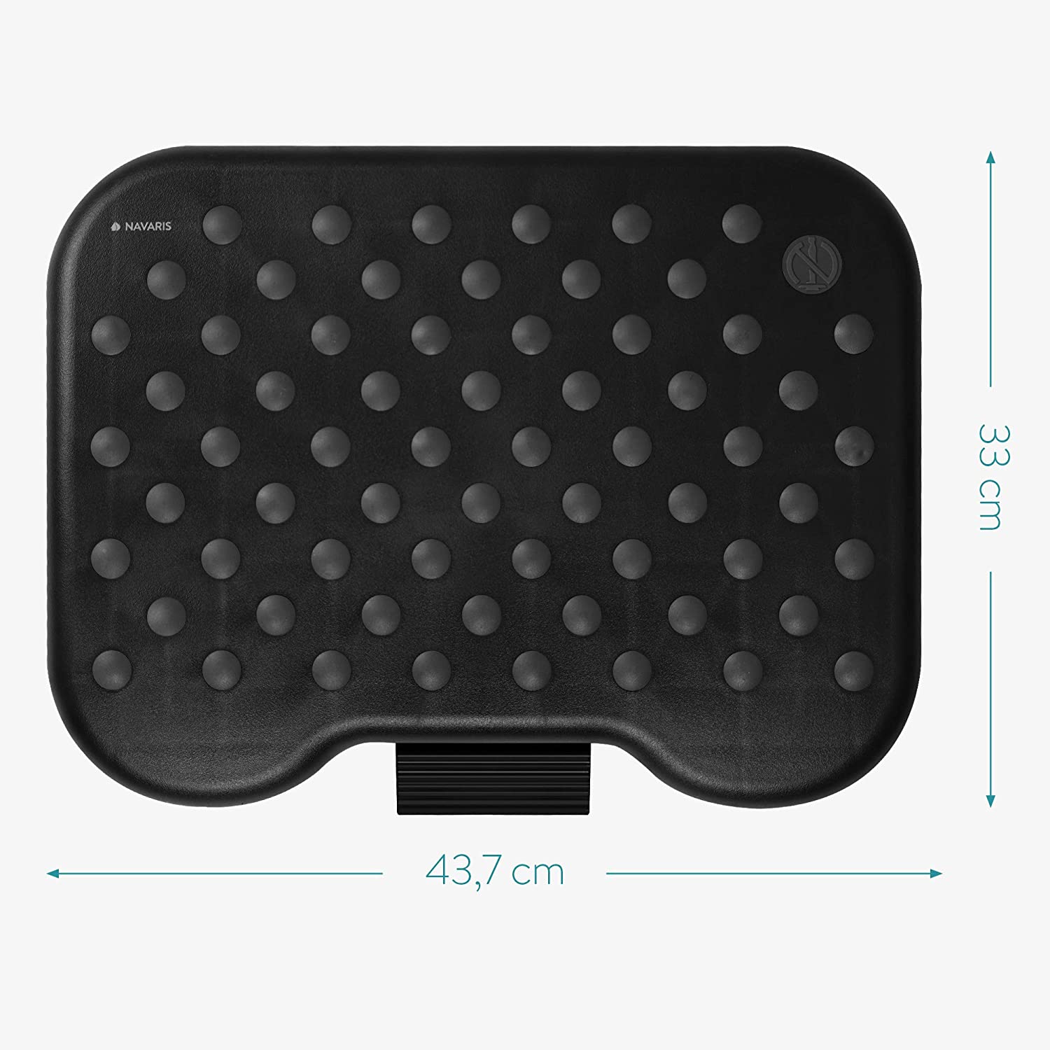 Navaris Ρυθμιζόμενο Υποπόδιο Γραφείου - Black - 43040.19