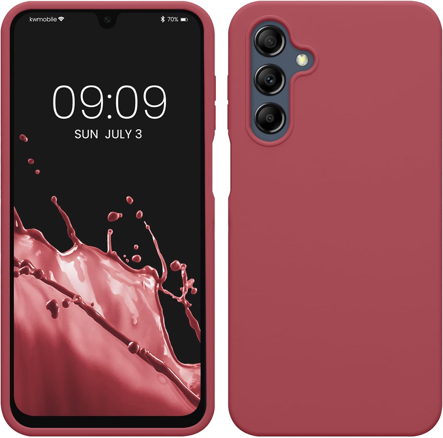 KW Samsung Galaxy A16 4G / A16 5G Θήκη Σιλικόνης Rubberized TPU - Dark Rose