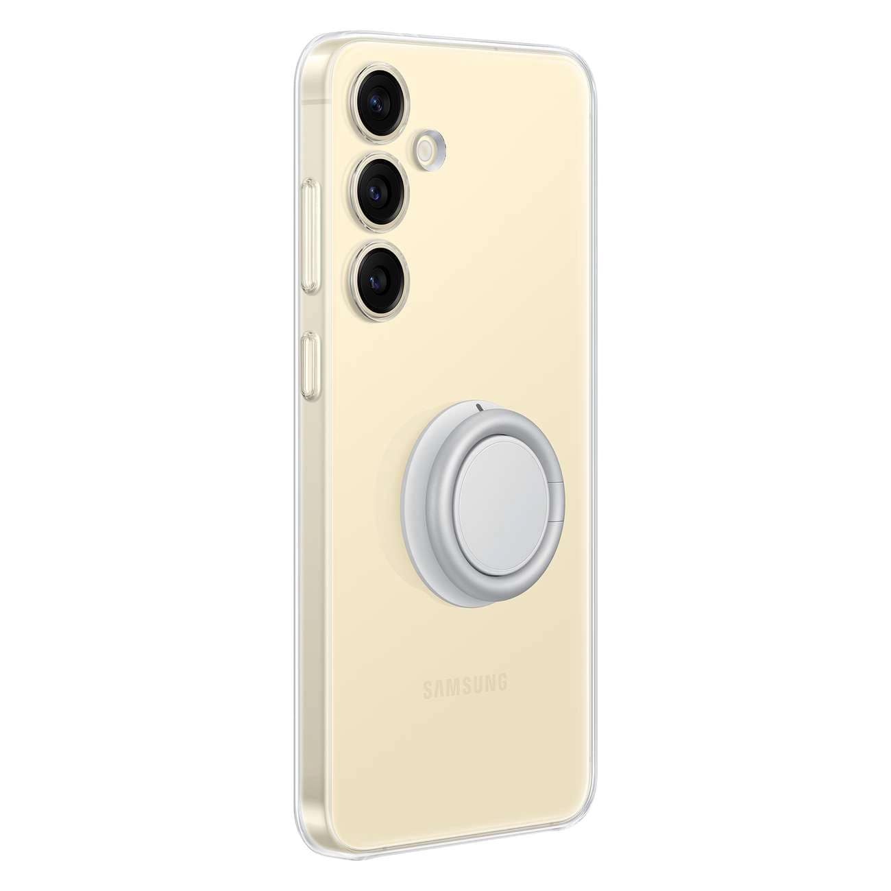 Samsung Gadget Case - Samsung Galaxy S24+ Θήκη Σιλικόνης με Πολυλειτουργική Λαβή / Stand - Clear - EF - XS926CTEGWW