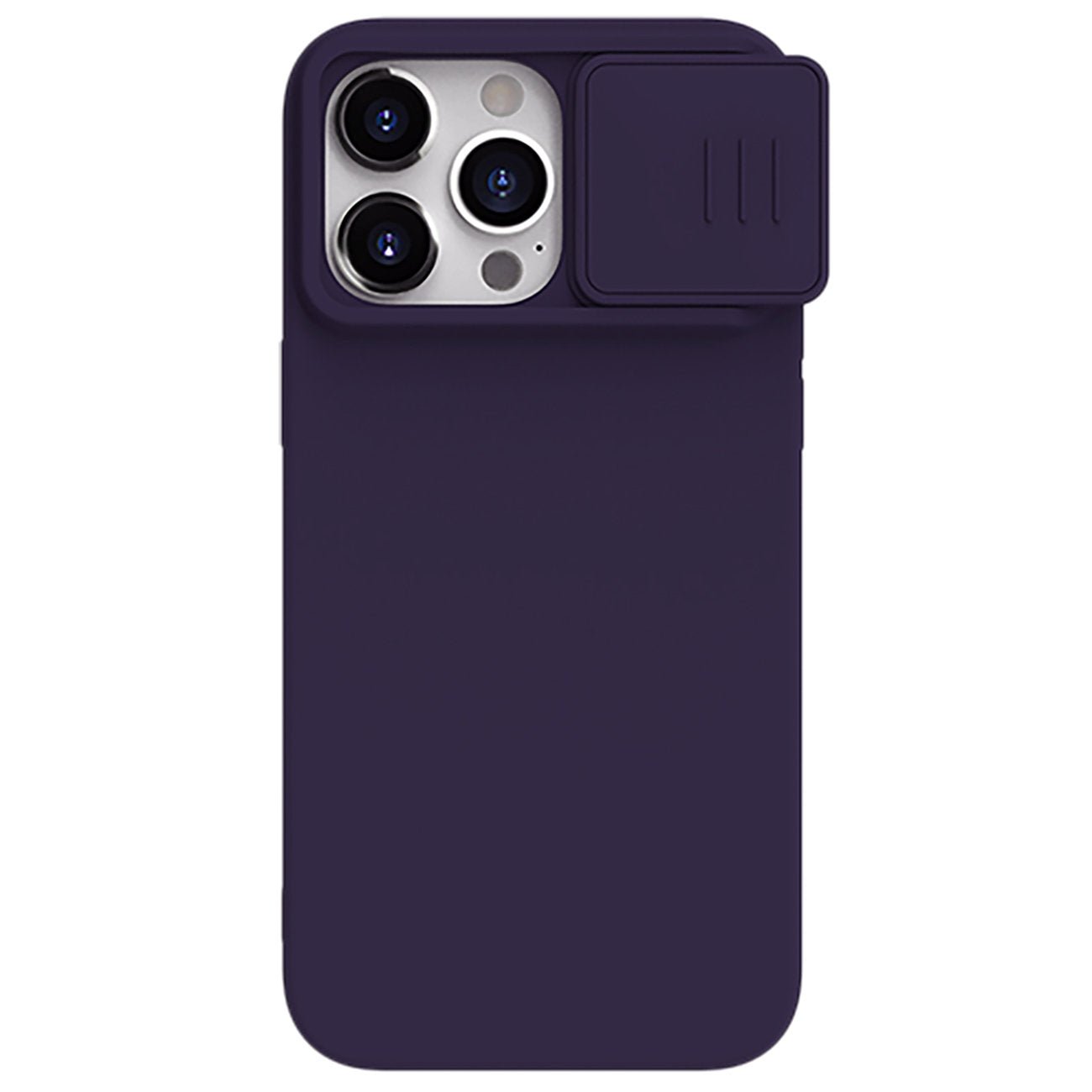 Nillkin iPhone 15 Pro Max CamShield Silky Θήκη Σιλικόνης με Κάλυμμα για την Κάμερα - Dark Purple