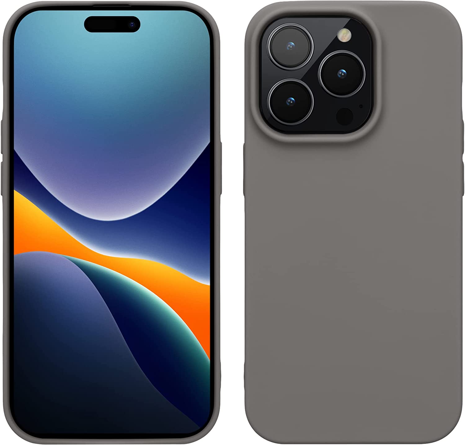 KW iPhone 14 Pro Λεπτή Θήκη Σιλικόνης TPU - Stone Dust - 59077.155