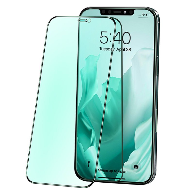 Joyroom iPhone 12 Pro Max Knight Series Anti - Blue Light 2.5D 9H Full Screen Tempered Glass Αντιχαρακτικό Γυαλί Οθόνης - Black - JR - PF600