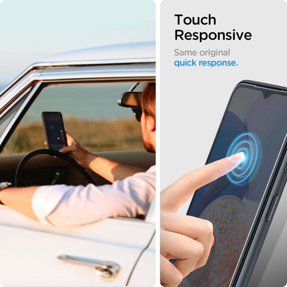 Spigen Samsung Galaxy A14 5G GLAS.tR Slim 0.2mm 2.5D Tempered Glass Αντιχαρακτικό Γυαλί Οθόνης 9H - 2 Τεμάχια - Clear - AGL05971
