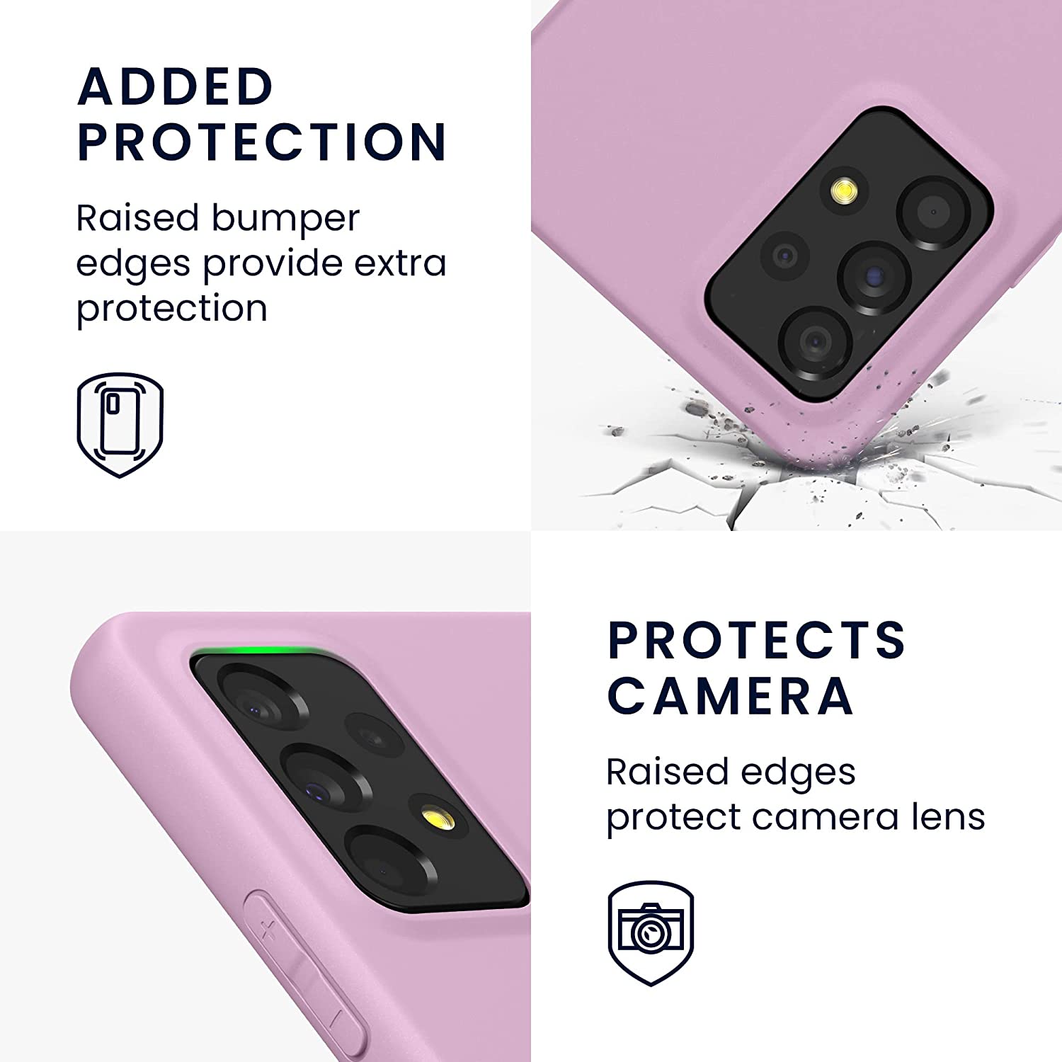 KW Samsung Galaxy A53 5G Θήκη Σιλικόνης TPU - Matte Dusky Pink - 57808.52