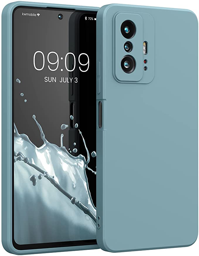 KW Xiaomi 11T / 11T Pro Θήκη Σιλικόνης Rubberized TPU - Arctic Blue - 56573.207