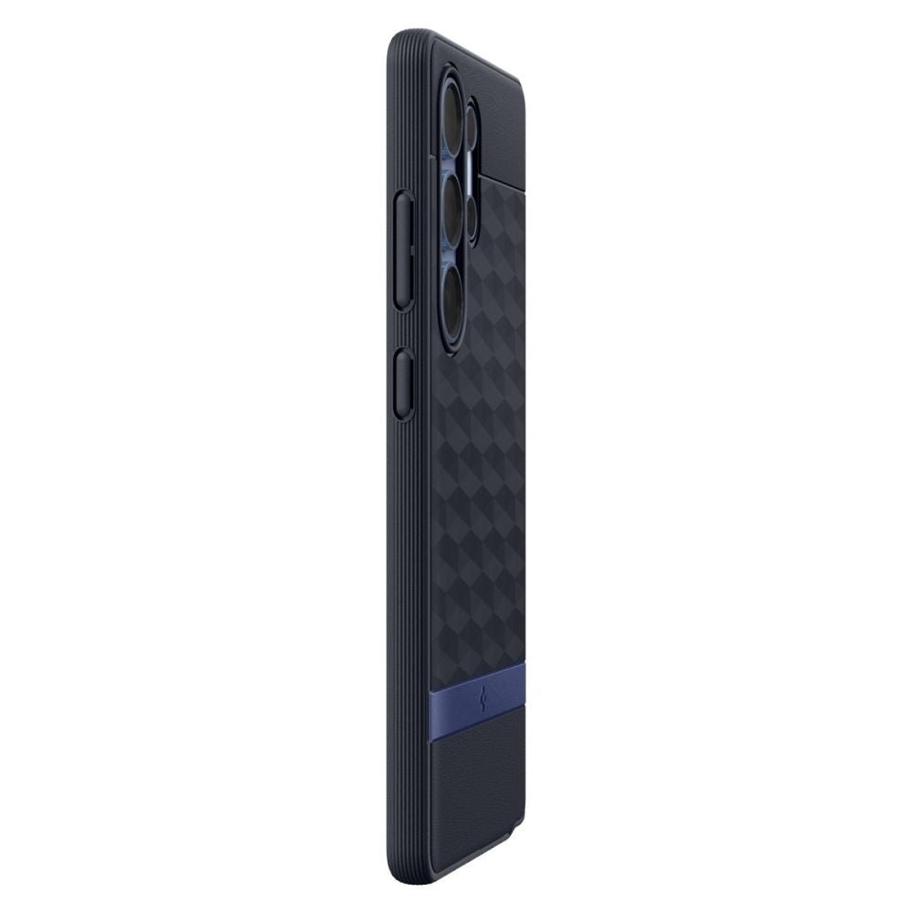 Spigen Samsung Galaxy S25 Ultra - Parallax Mag Θήκη Σιλικόνης με Σκληρό Πλαίσιο και MagSafe - Navy Violet