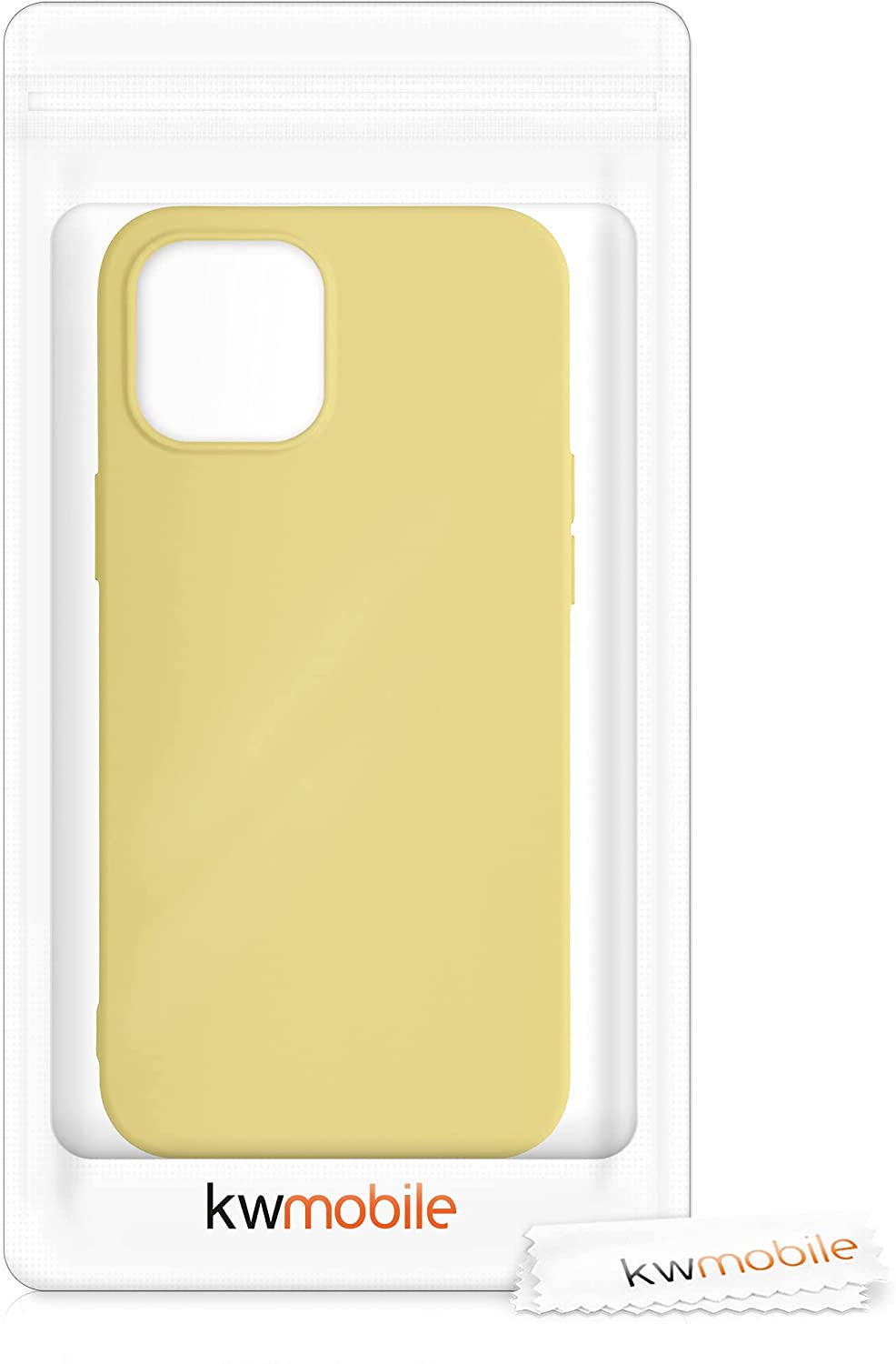 KW iPhone 12 Pro Max Θήκη Σιλικόνης Rubberized TPU - Mellow Yellow - 52714.216