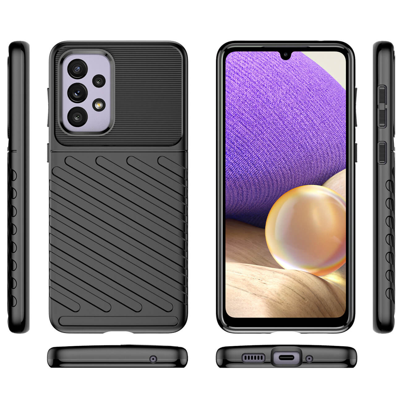 OEM Samsung Galaxy A33 5G Θήκη Thunder Tough Rugged Armor - Black