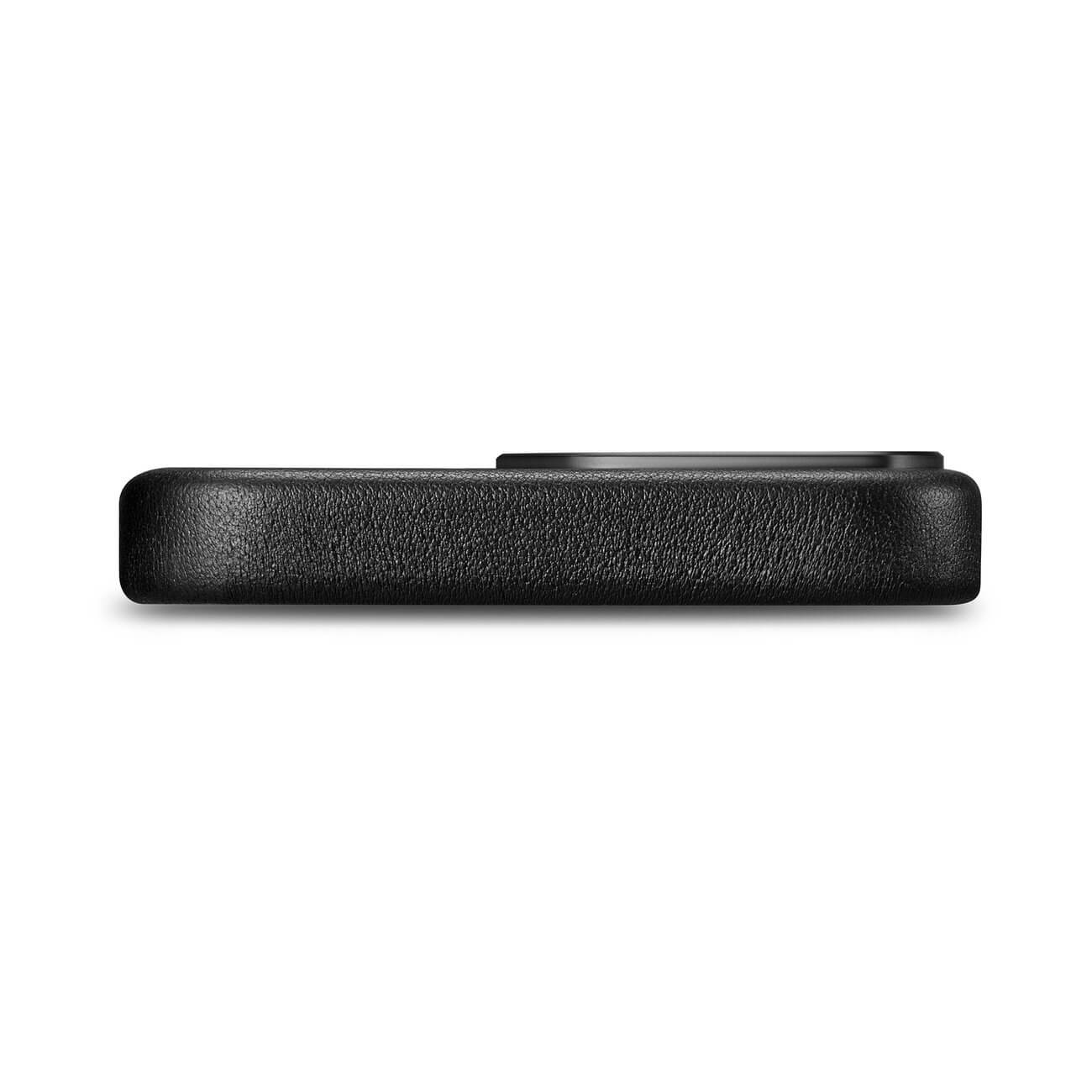 iCarer iPhone 14 Pro Max Cowhide Leather Θήκη από Γνήσιο Δέρμα με MagSafe - Black