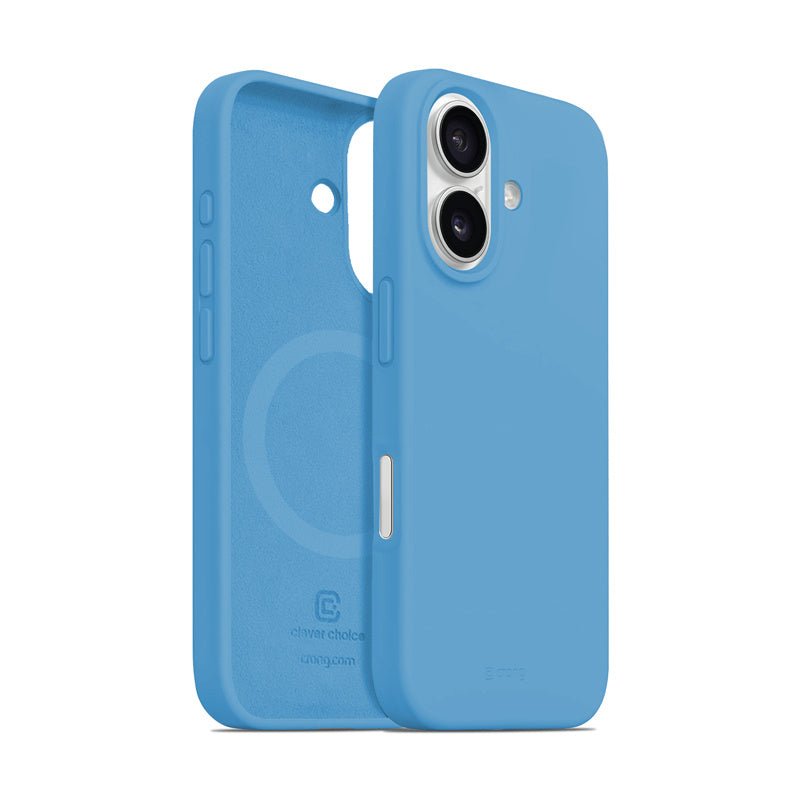 Crong iPhone 16 Color Cover Magnetic - Θήκη Σιλικόνης με MagSafe - Blue