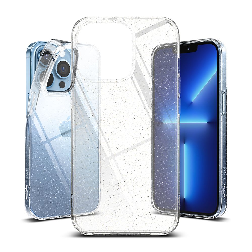 Ringke iPhone 13 Pro Air Ultra - Thin TPU Case Λεπτή Θήκη Σιλικόνης - Glitter - Διάφανη