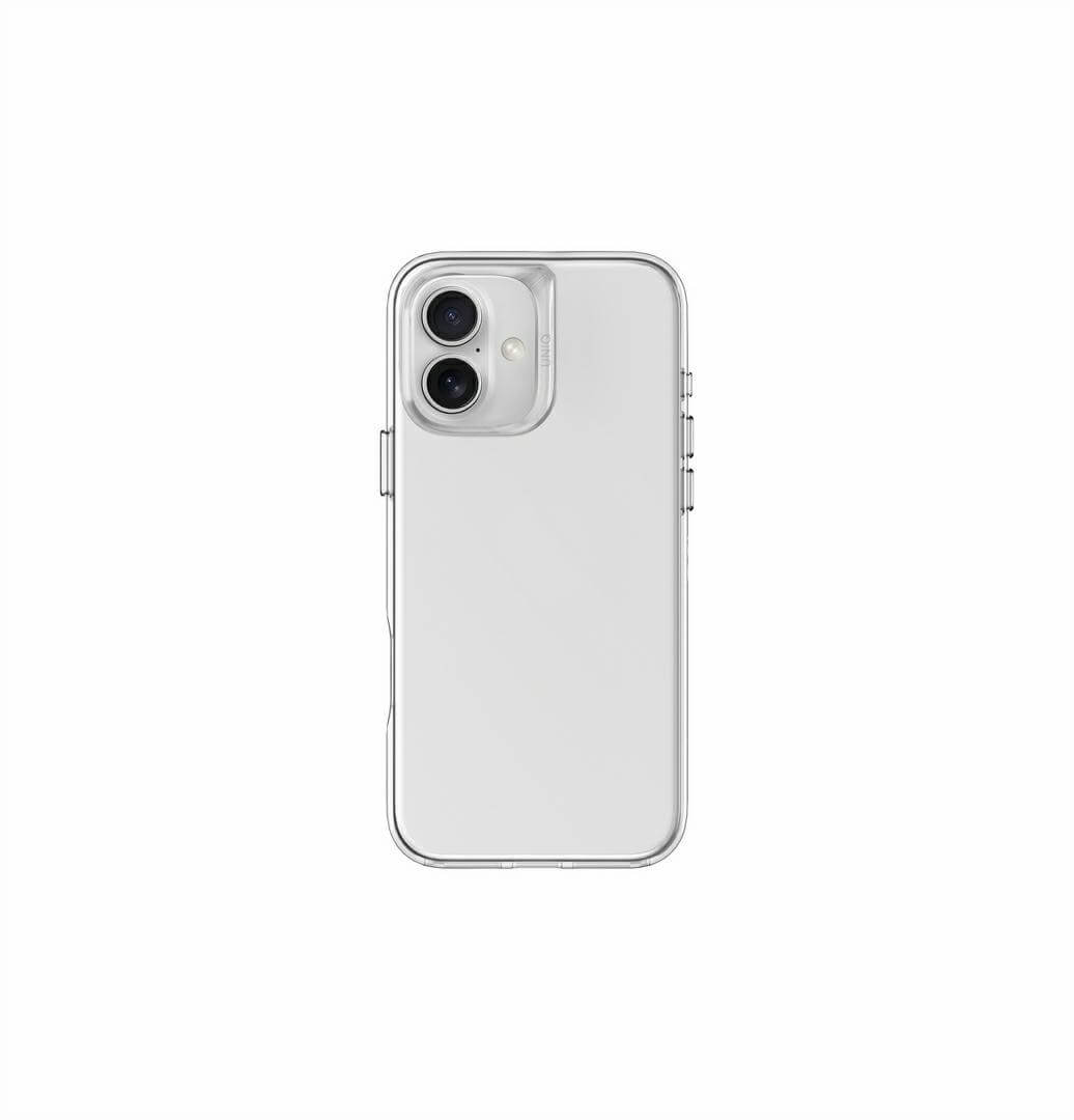 Uniq iPhone 16 Air Fender Σκληρή Θήκη με Πλαίσιο Σιλικόνης - Διάφανη