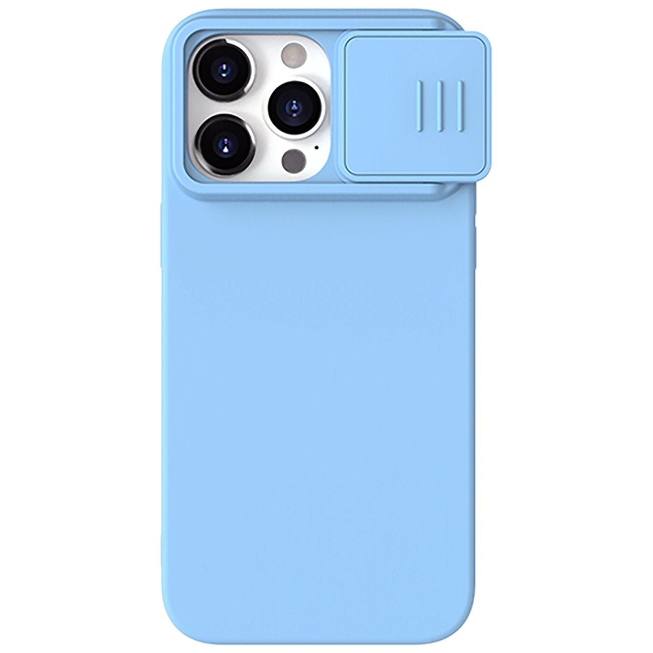 Nillkin iPhone 15 Pro CamShield Silky Θήκη Σιλικόνης με Κάλυμμα για την Κάμερα - Blue