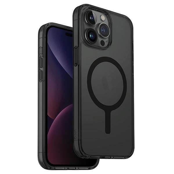 Uniq iPhone 15 Pro Max LifePro Xtreme Magclick Σκληρή Θήκη με Πλαίσιο Σιλικόνης και MagSafe - Grey / Frost Smoke