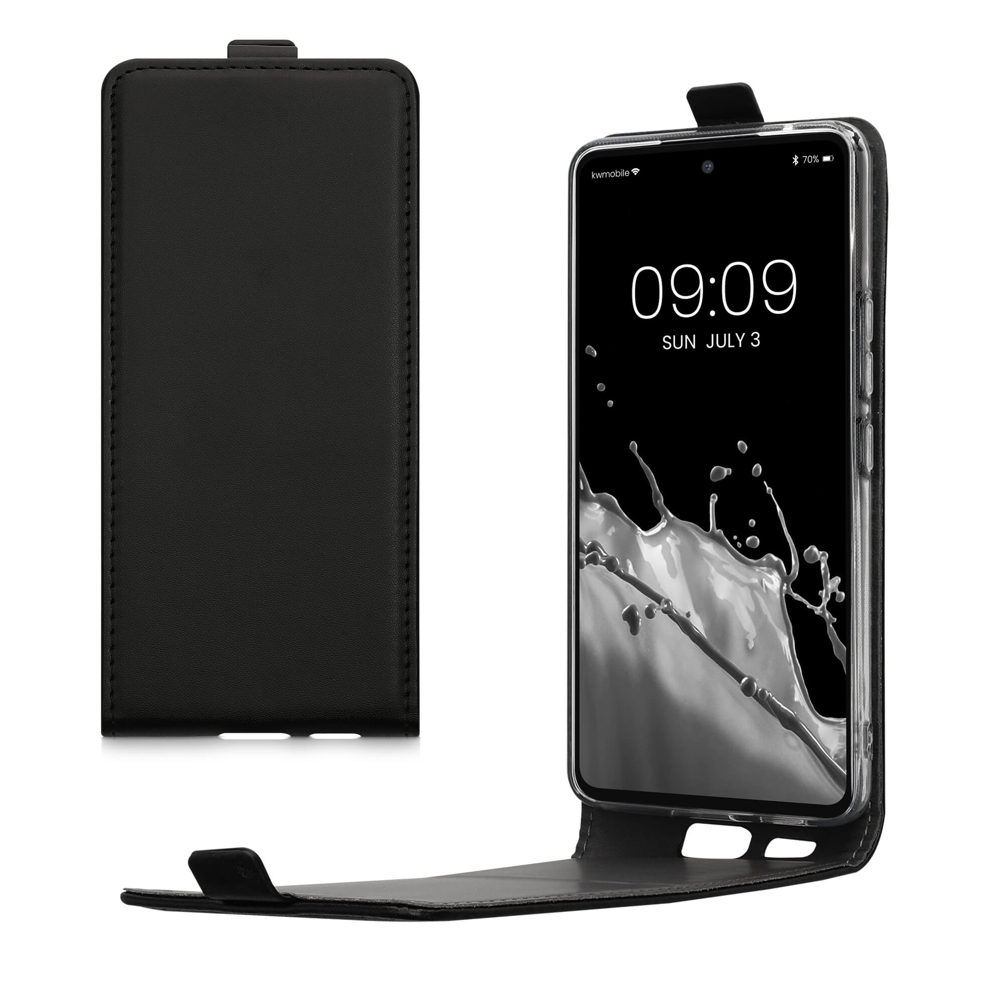 KW Samsung Galaxy A53 5G Θήκη Δερματίνη Flip - Black - 58619.01