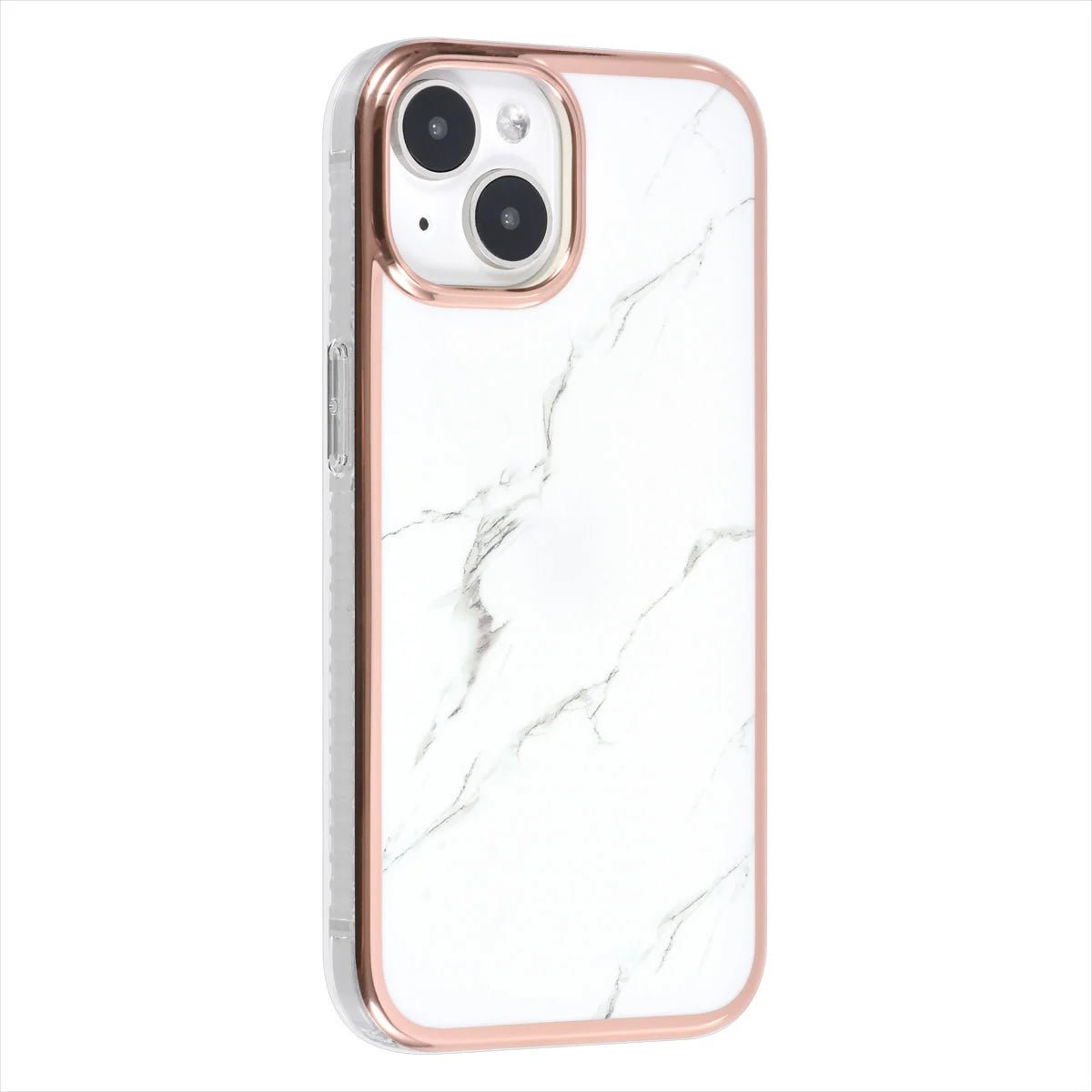 Tuniq iPhone 15 - Σκληρή Θήκη με Πλαίσιο Σιλικόνης - Σχέδιο Μάρμαρο - Λευκή